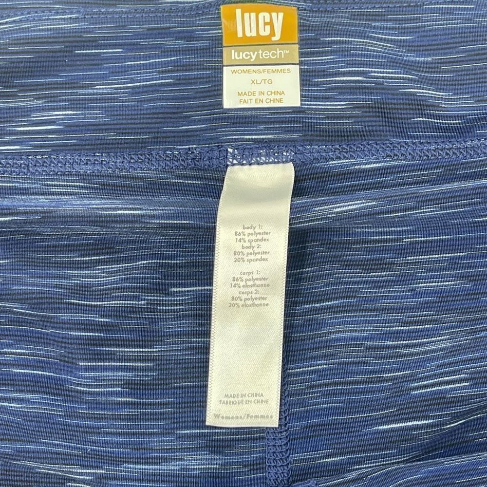 Lucy Tech Womens Activewear Skorts Wrap Skirt Stretch Blue XL - Picture 5 of 6